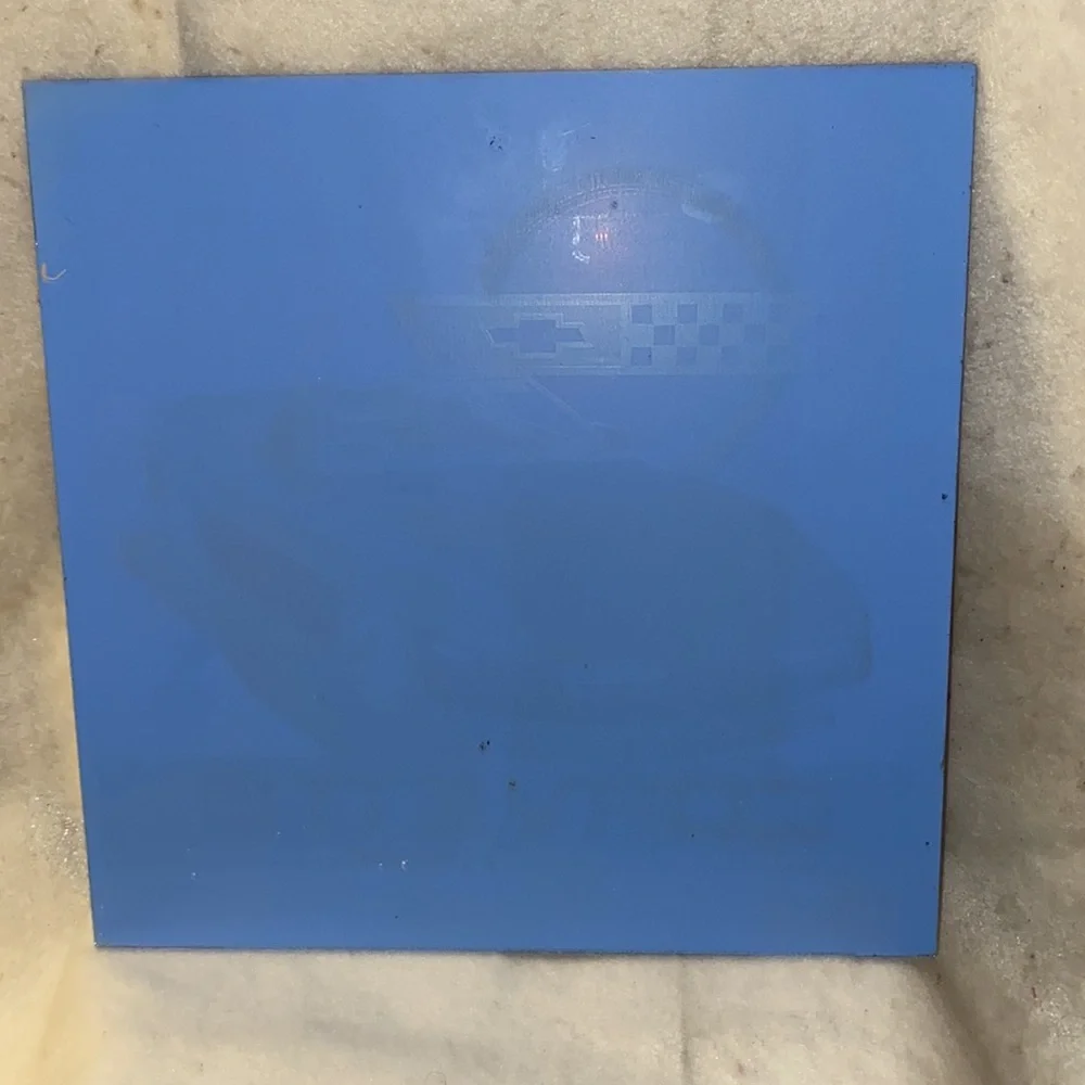 Corvette Roadster Glass Wall Decor